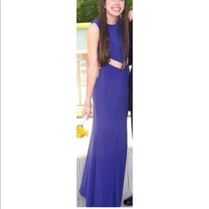 royal blue prom dress